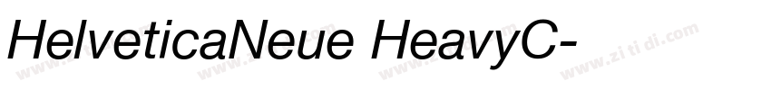 HelveticaNeue HeavyC字体转换